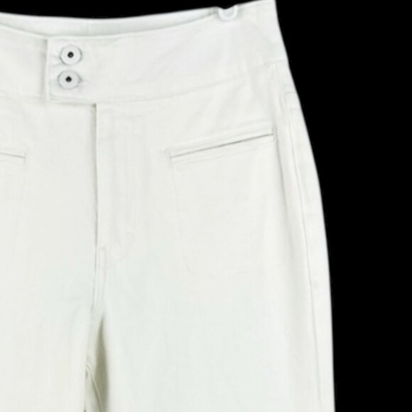 RYEGRASS Women's High Waisted Flared Leg Ivory Denim Jeans Size 2 (W26" x L33") - Picture 5 of 13